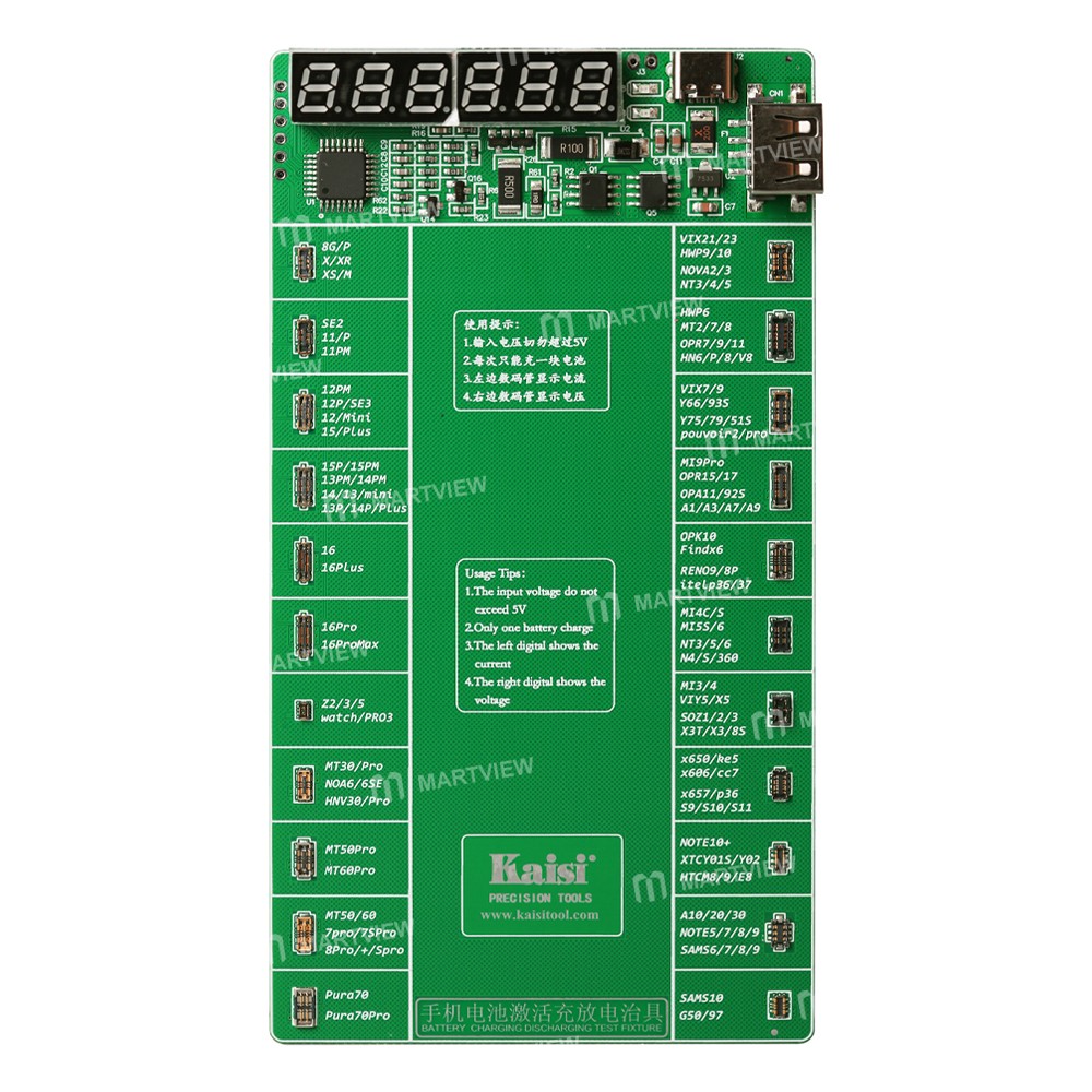 kaisi k-9208-v25-battery-charge-activation-board-for-iphone-8g-to-16pro-max-and-android-phones-1