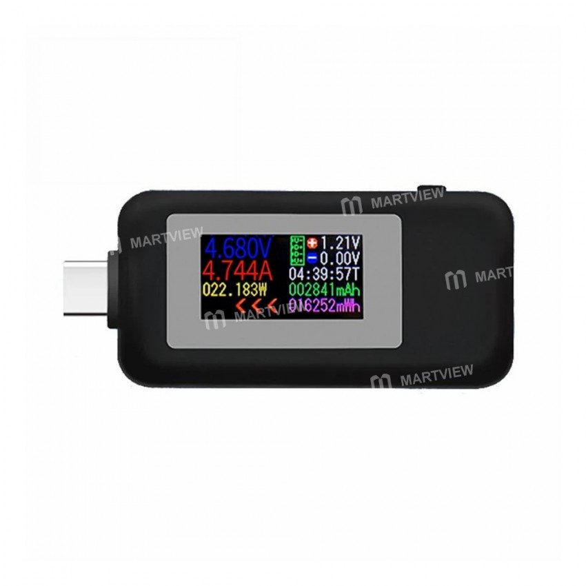 KWS-1902C 10-in-1 DC 4-30V Type-C USB Bidirectional Current and Voltage Tester