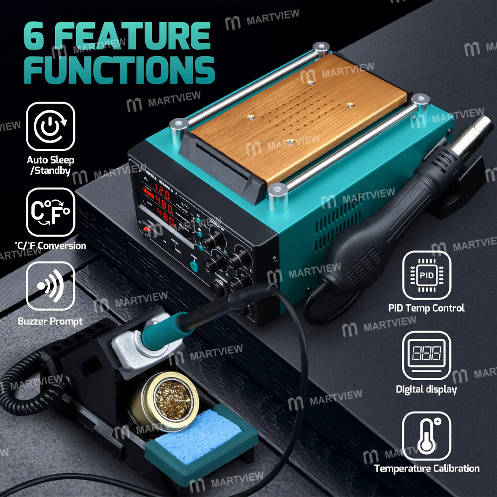 yihua 853aaa-ii-3-in-1-digital-display-soldering-iron-hot-air-gun--screen-separator-pcb-repair-stati