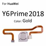 Replacement home button key fingerprint sensor scanner connector flex cable for Huawei y6 prime 2018