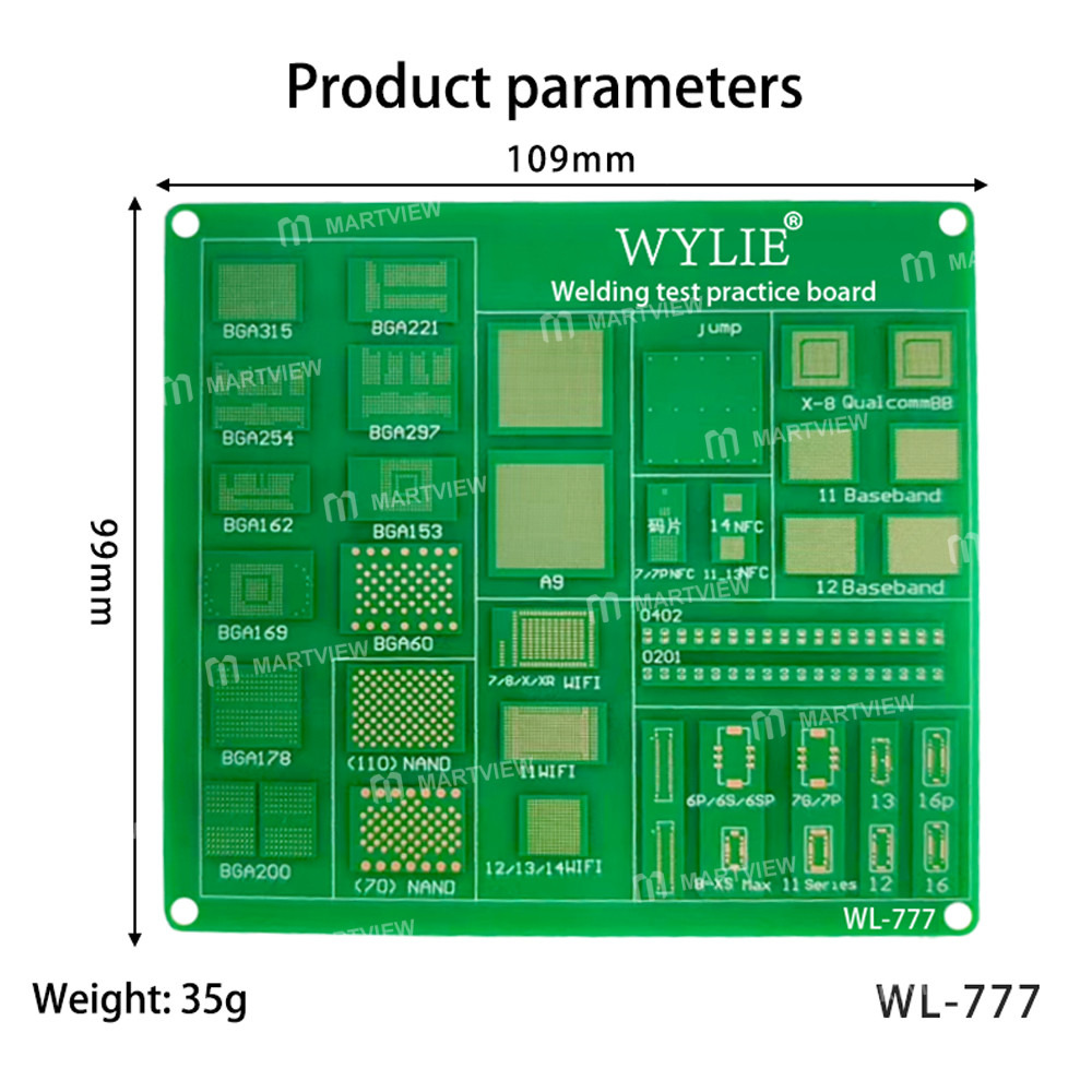 wylie wl-777-welding-test-practice-pcb-board-supports-iphone-17-series-4