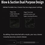 Dspiae HC-V High Power Handheld Portable Wireless Vacuum Cleaner for PCB Soldering Cleaning