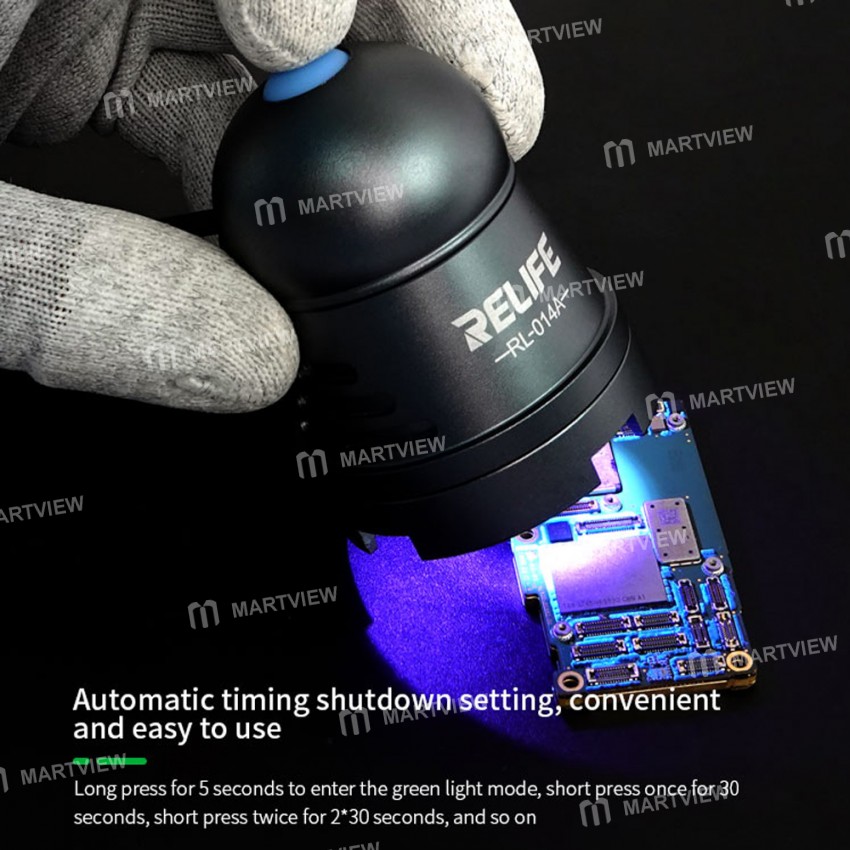 Relife RL-014A UV Curing Lamp USB LED Green Oil Light