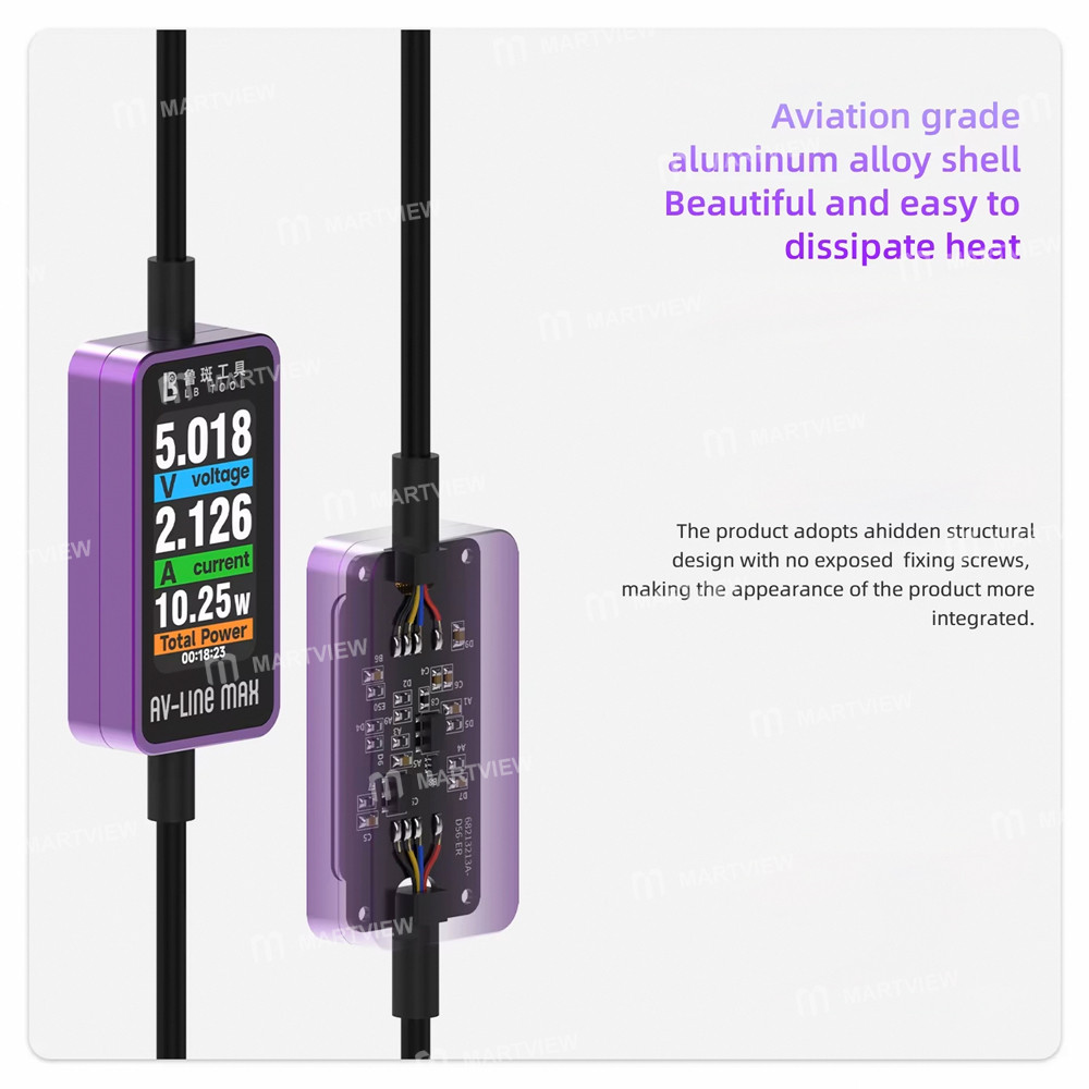 lb tool-avline-max-c-to-c-intelligent-digital-display-data-cable-for-phone-laptop-fault-diagnostics-