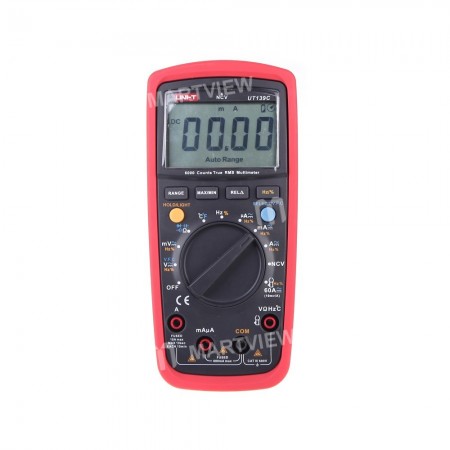 UNI-T UT139C RMS LCD Digital Auto Range Multimeter AD / DC Voltage Current Tester with Resistance Capacitance NCV Test and Temperature Measurement