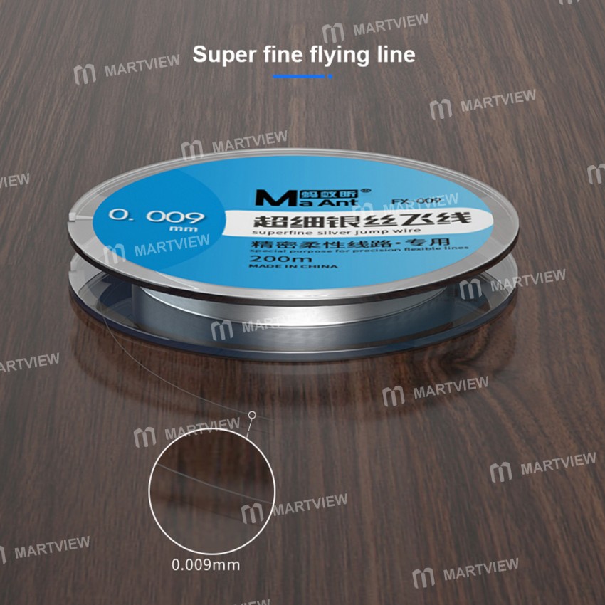 MaAnt 200M Superfine Silver No Breakpoint Flying Line for Phone Motherboard PCB Chip Welding Repair