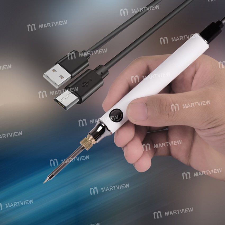 Portable Adjustable Temperature U5V8W USB Soldering Iron with Soldering Stand Holder