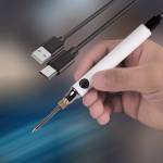 Portable Adjustable Temperature U5V8W USB Soldering Iron with Soldering Stand Holder