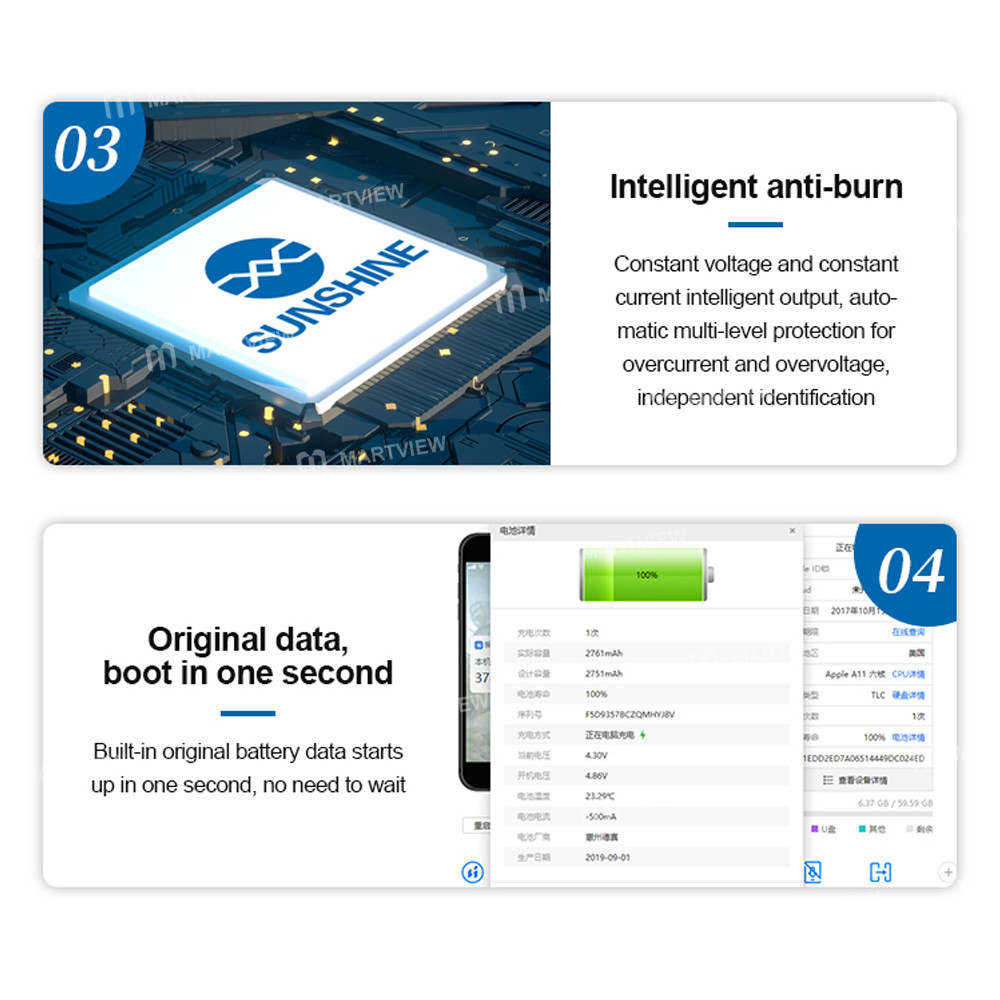 sunshine iboot-d-high-voltage-power-supply-on-off-boot-line-for-iphone-8-to-17pm-android-14