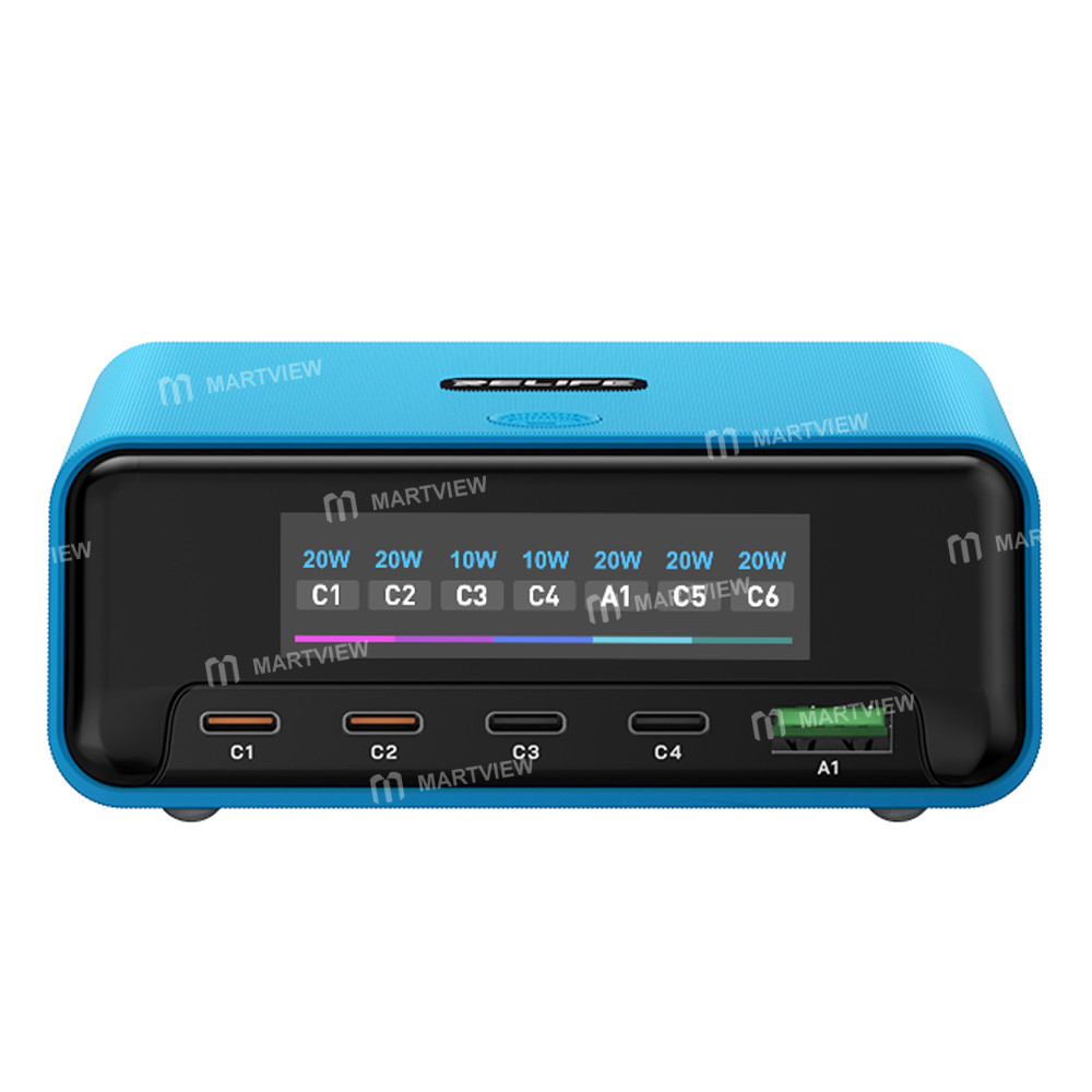 relife q8-pro-120w-gan-multi-port-charger-with-retractable-type-c-cable-compatible-with-avs-dynamic-