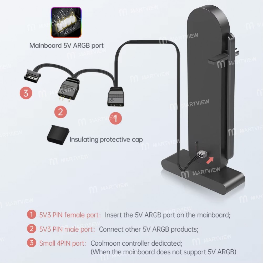 coolmoon gh3-gh3-pro-5v-3pin-argb-graphics-card-bracket-with-smart-temperature-display-12