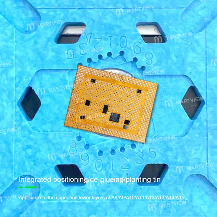 Relife RL-601M 8 in 1 Universal CPU Reballing Stencil Platform For A8-A15 IC Chip Planting Tin