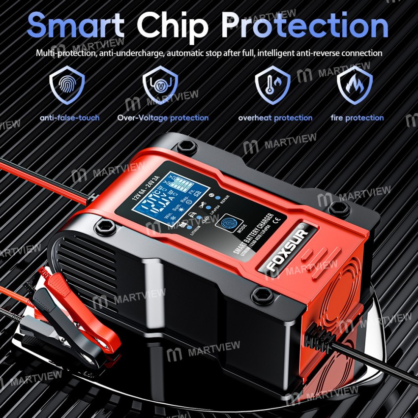 foxsur 12v-24v-car-battery-pulse-repair-charger-for-gel-wet-agm-lithium-lifepo4-battery-7