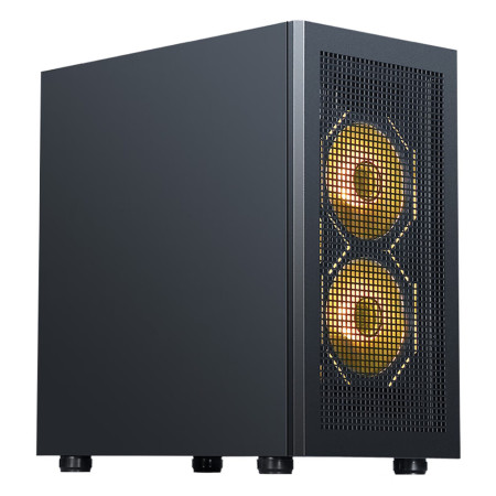 SAMA Honey Badger M2 Mesh Side Panel Glass Desktop M-ATX Computer Case Supports 240 AIO Water Cooling