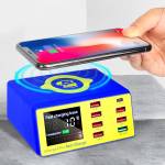 Mechanic iCharge 8 Pro 8-Port QC 3.0 Wireless Intelligent Fast Charging Station with LCD Display