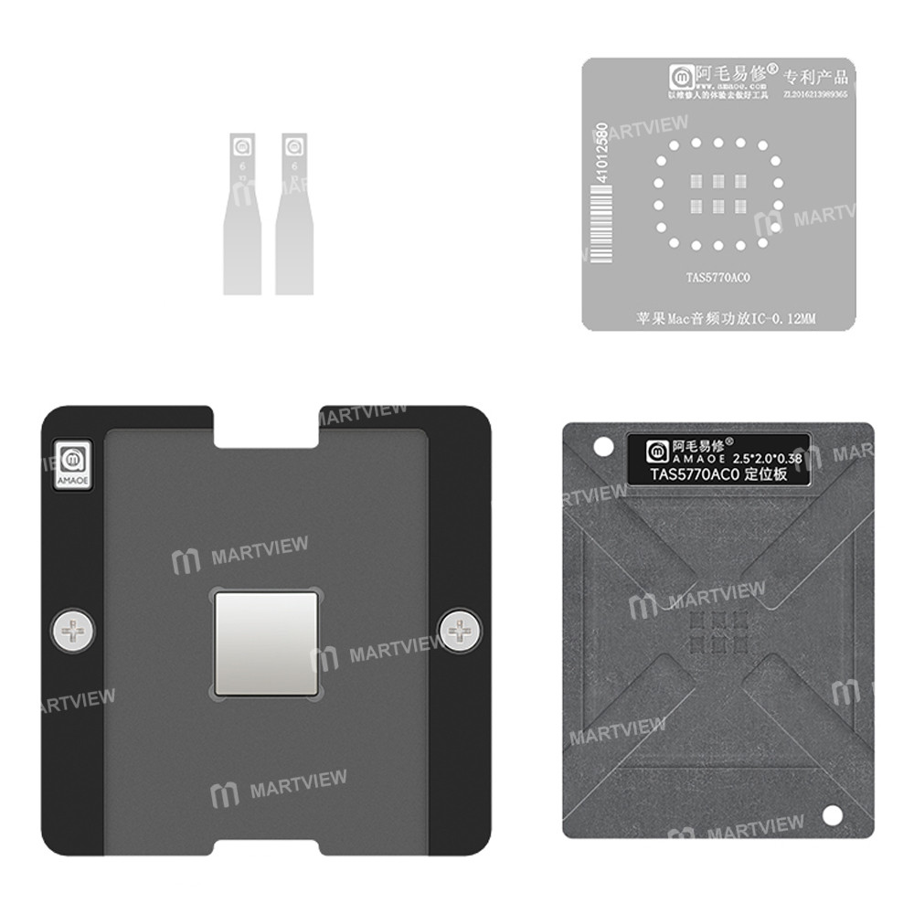 amaoe 012mm-tas5770ac0-audio-amplifier-ic-bga-reballing-stencil-platform-set-for-apple-macbook-1