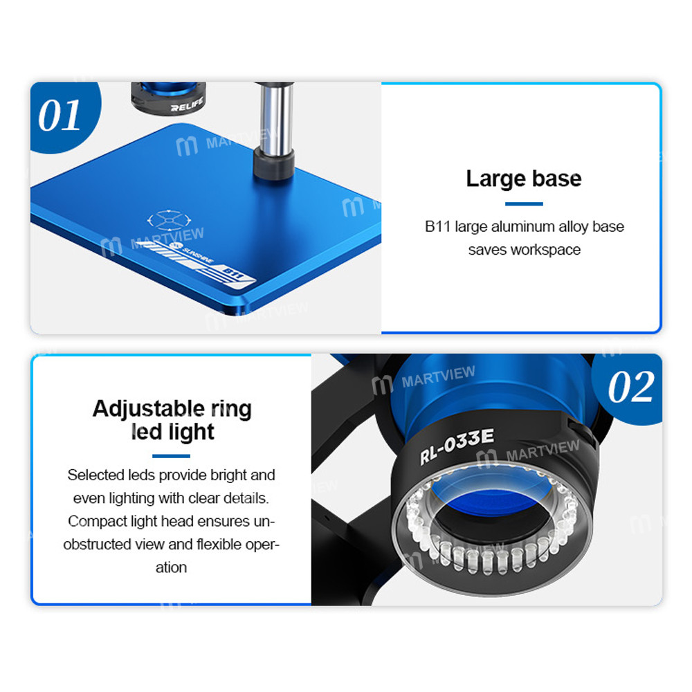 sunshine m8t-ultra-b11-6-72x-synchronous-zoom-trinocular-stereo-microscope-with-b11-big-base-13