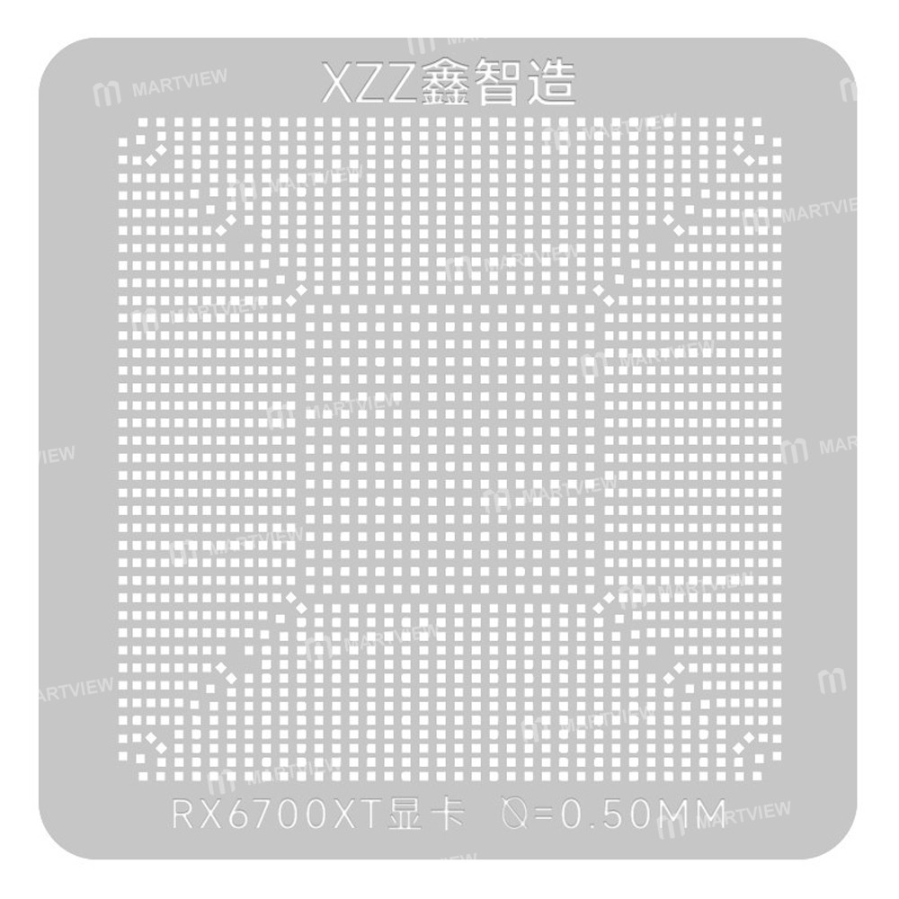 xzz 050mm-graphics-card-bga-reballing-stencil-platform-set-for-amd-radeon-rx-7900-xt-4