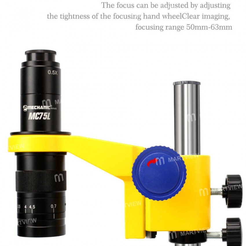Mechanic MC75L-B3 Single Cylinder Design 0.7-4.5X Continuous Zoom with LED Light Microscope