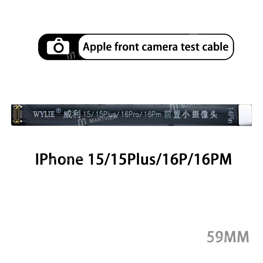 wylie front-camera-extension-test-flex-cable-for-iphone-x-to-16pro-max-7