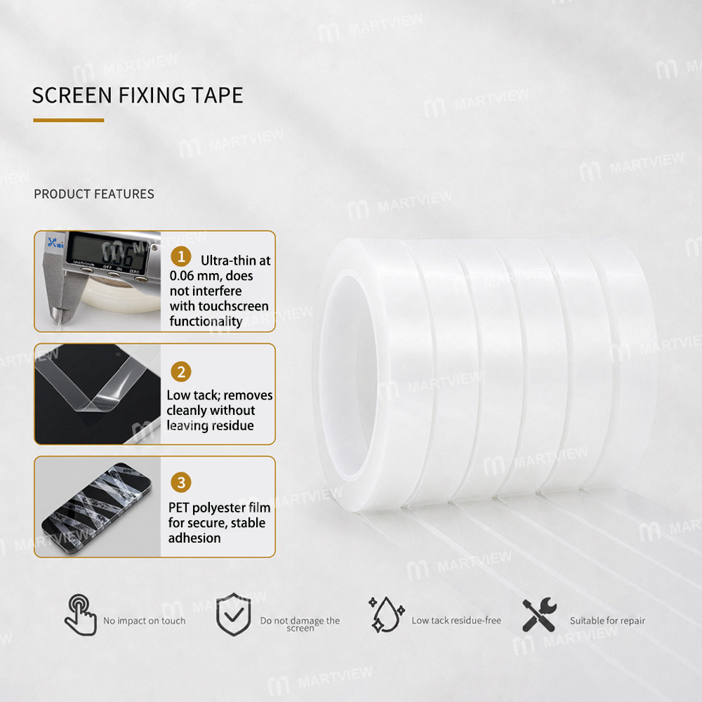 kuguan transparent-screen-fixing-tape-for-securing-screens-back-covers-pressure-phone--50meter-3