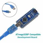 Nano Atmega328 Mini CH340C Controller Board Module with Cable for Arduino