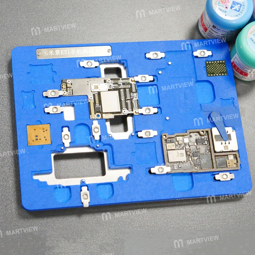 MiJing K31 6in1 Universal Multifunction PCB Board Holder Fixture for iPhone X / Xs / Xs Max / 11 / 1