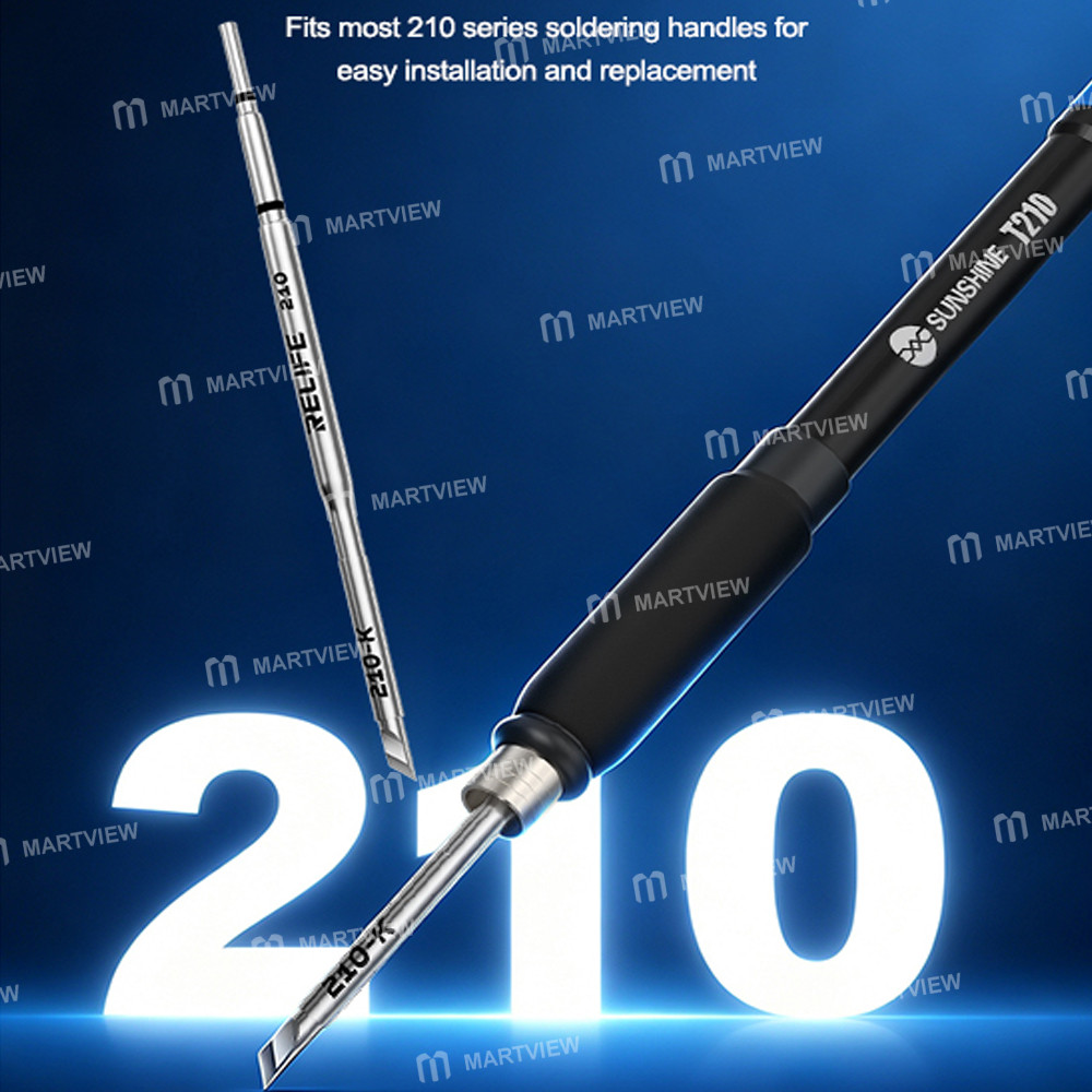 relife 210-k-c210-heating-core-with-5pcs-replaceable-knife-type-head-for-camera-soldering-repair-11