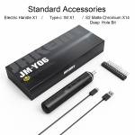 Jakemy JM-Y06 Dual Dynamic Precision Electric Screwdriver Kit Set with 14 S2 Matte Bits