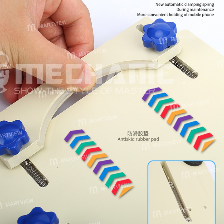 Mechanic KJ006 Adjustable Fixture with Spring Anti-Skid for Phone PCB Mainboard Back Cover