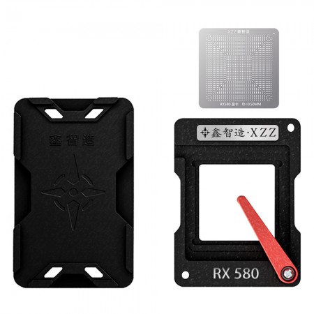 XinZhiZao 0.50mm Magnetic BGA Reballing Tin Planting Platform for AMD RX580 Graphics Card