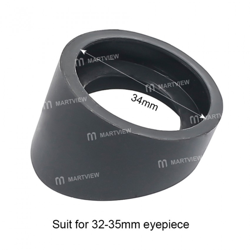 Rubber Eye Guards Caps for 32-35 mm Microscope Eyepiece Telescope - Pair