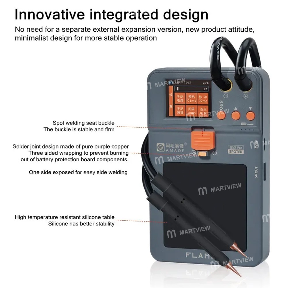 amaoe star-point-spoter-spoter-pro-double-pulse-portable-battery-nickel-sheet-spot-welding-machine-8