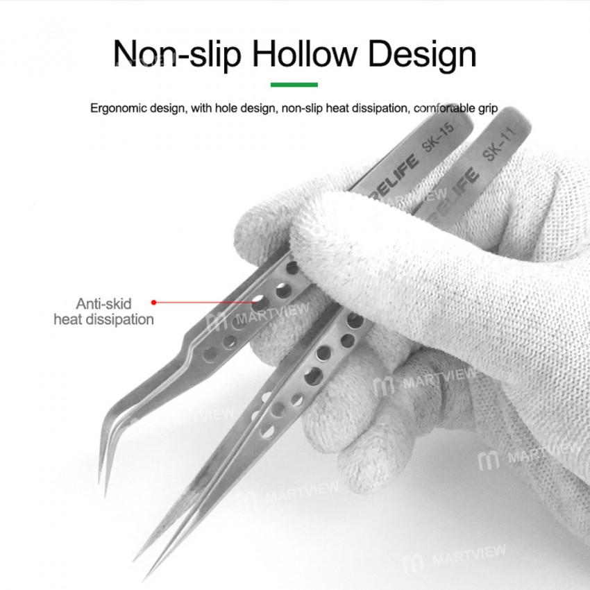 relife sk-11-sk-15-anti-static-stainless-precision-tweezers-with-holes-for-mobile-phone-repair-2