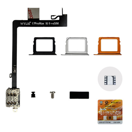 Wylie Dual-SIM + eSIM Integrated “Super Snow” IC Solution for Converting iPhone 17PM U.S. Version to the China Version