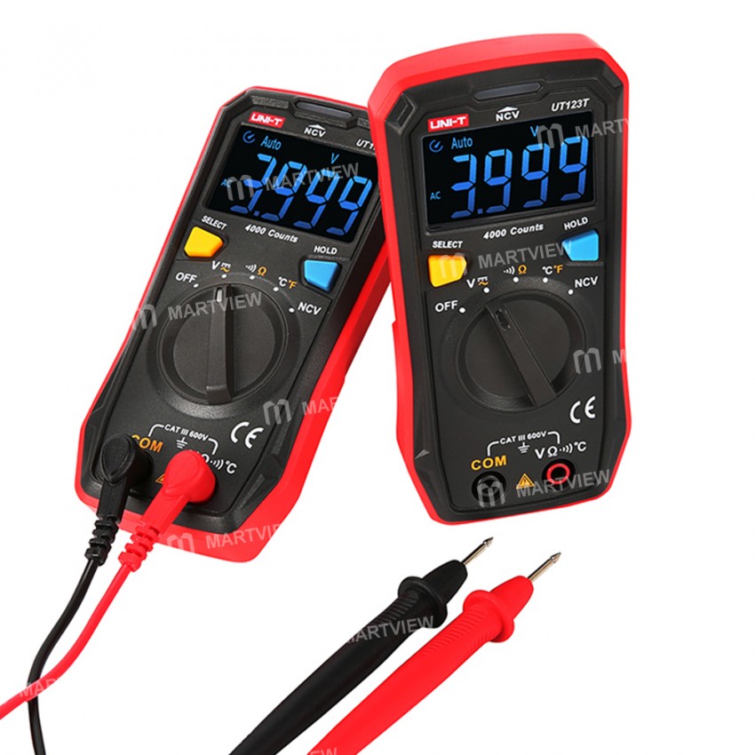 UNI-T UT123T Residential NCV Detection Mini Digital Multimeter with Color Screen