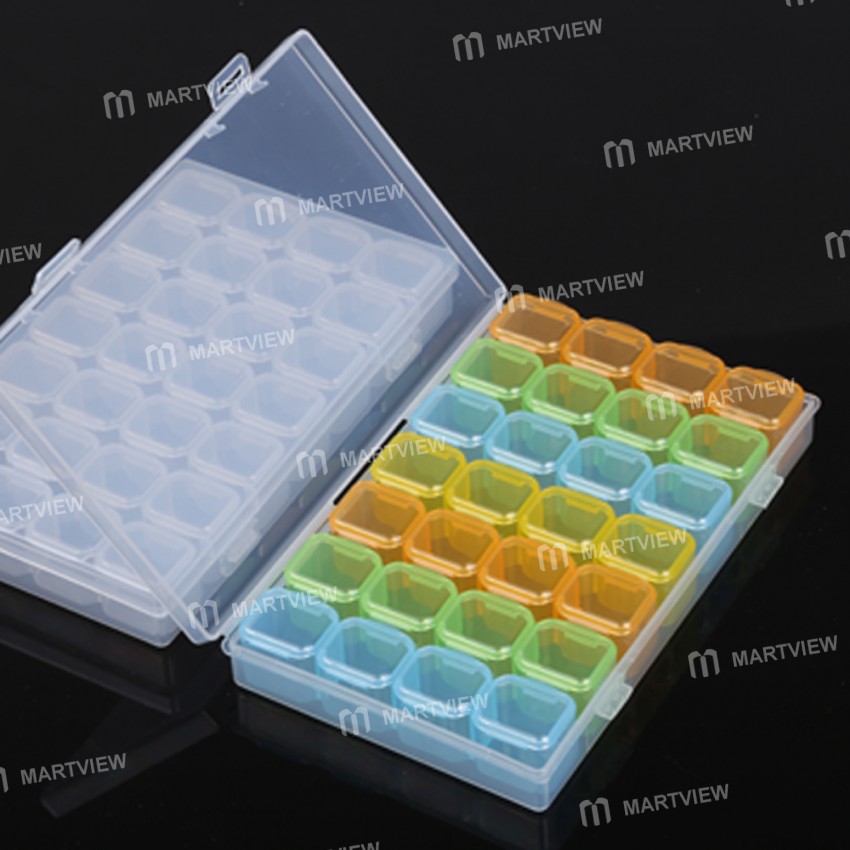 28 Grid Portable Screw IC Chip Container Storage Box Case