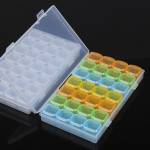 28 Grid Portable Screw IC Chip Container Storage Box Case