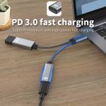 2-in-1 Multifunction Dual Port Type-C OTG Adapter Cable