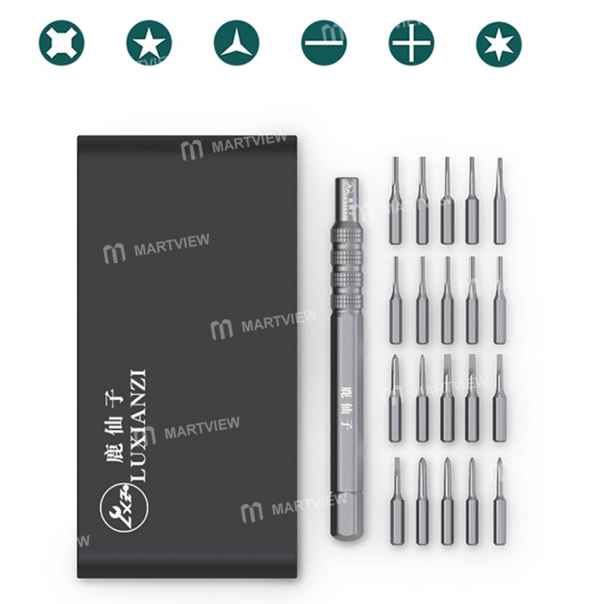 Luxianzi 20-in-1 Multi-function Precision Magnetic Screwdriver Set for Mobile Phone Repair