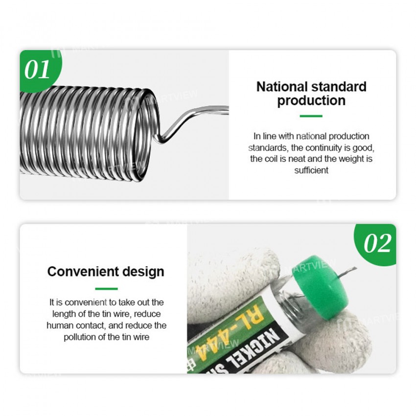 Relife RL-444 0.8mm*3m Battery Metal Board Soldering Tin Wire No Need Spot Welding Machine Soldering