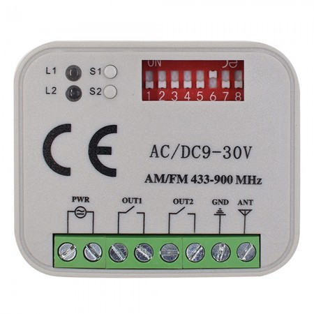 2-Channel Multi Frequency Wireless Remote Switch Receiver for Garage Door Receiver