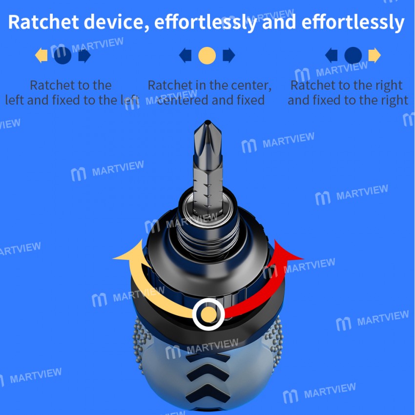 Luxianzi 2-in1 Mini Telescopic Combination Multi-function Strong Magnetic Ratchet Screwdriver