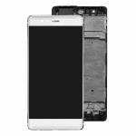 LCD Display Touch Screen Digitizer Assembly Replacement with Frame for Huawei P9 Plus - White