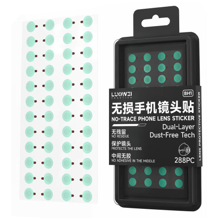 Luowei LW-BH1 Mobile Phone Camera Lens Dust & Dirt Proof Protective Stickers - 288Pcs