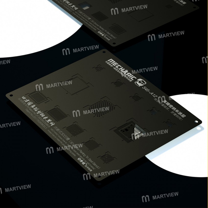 Mechanic S45 3D Groove Tin BGA Reball Stencil for A12 iPhone Xs / Xs Max / XR