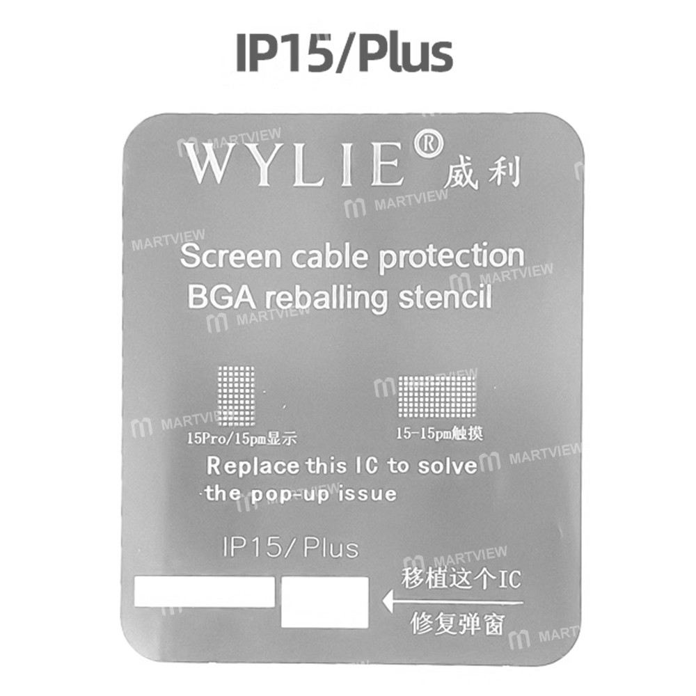 wylie screen-ic-transplant-protective-tin-plating-bga-reballing-stencil-for-iphone-12-16-series-4