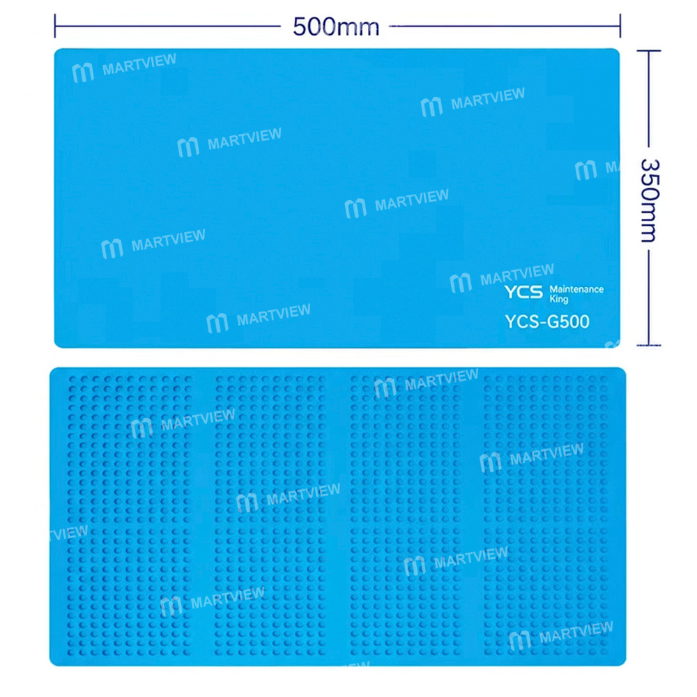 ycs g500-35x50cm-heat-resistant-anti-corrosion-silicone-mat-for-soldering-repair-7