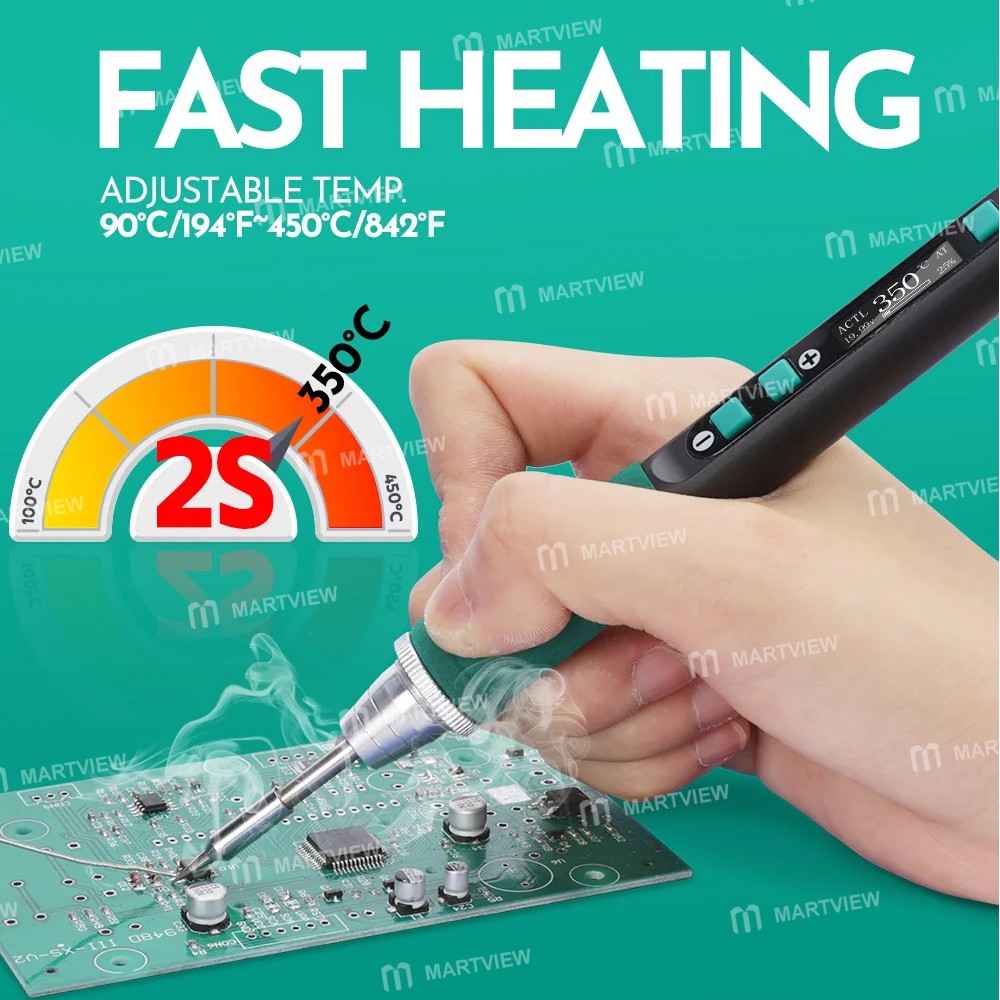 yihua 928d-iv-60w-type-c-c235-digital-display-temperature-adjustable-soldering-iron-station-5
