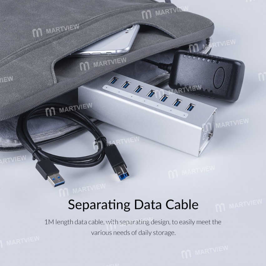 Orico A3H Series Aluminum High Speed 4 / 7 / 10 Ports USB 3.0 HUB with 12V Power Adapter